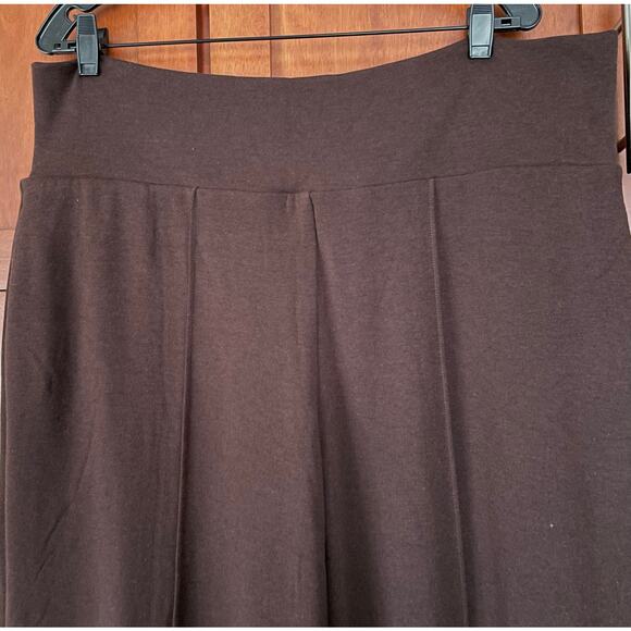 OGL Pin Tuck Pant Thermal Eco Mousse High Waist Pull On Brown Size 2XL NEW - Picture 4 of 8